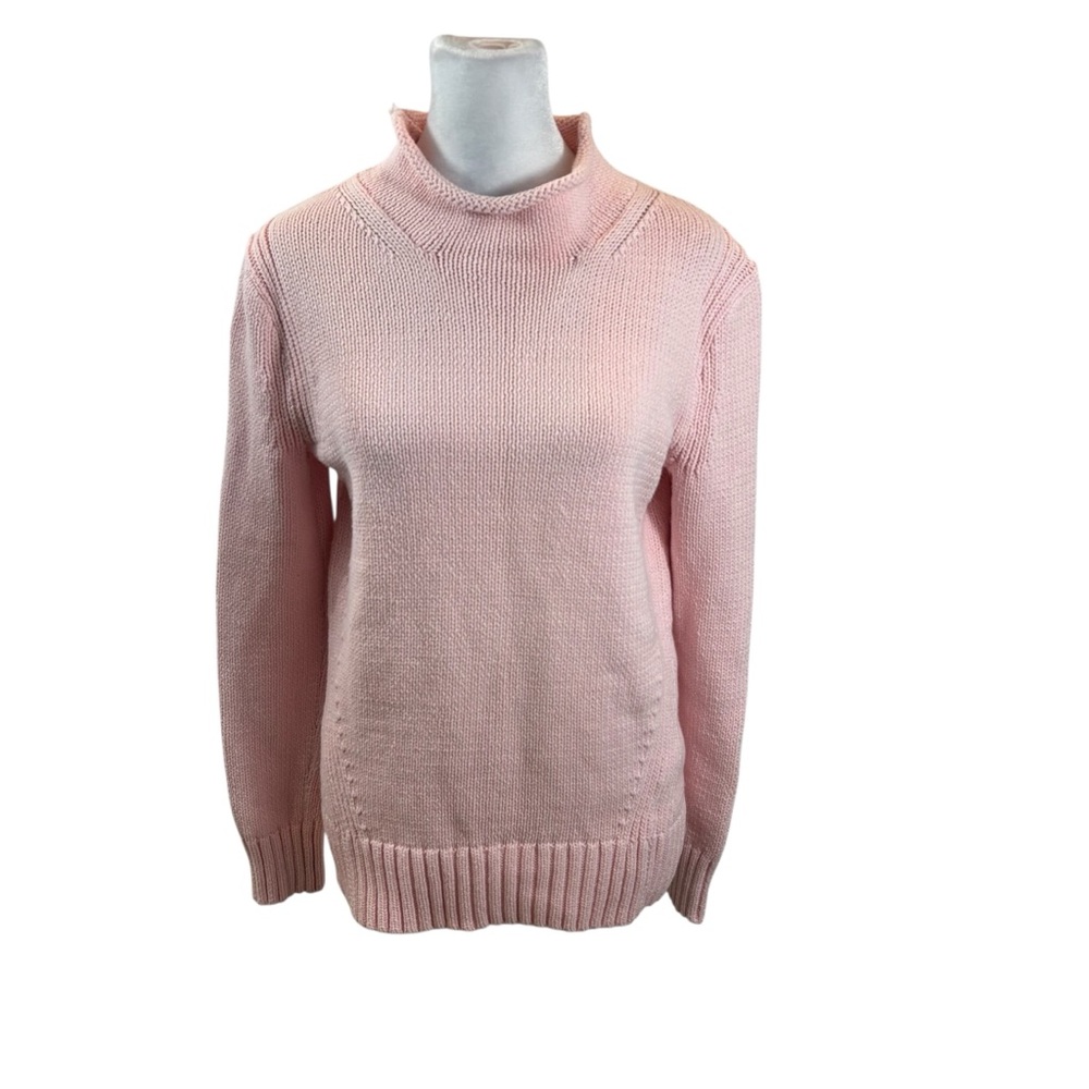 J. Crew Soft Pink Cowl-Neck Knit Sweater